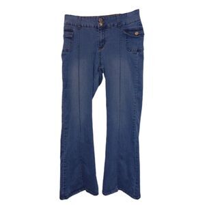 Telepatía Blue Flare High Rise Bootcut Stretch Jeans Size 13 Streetwear Casual